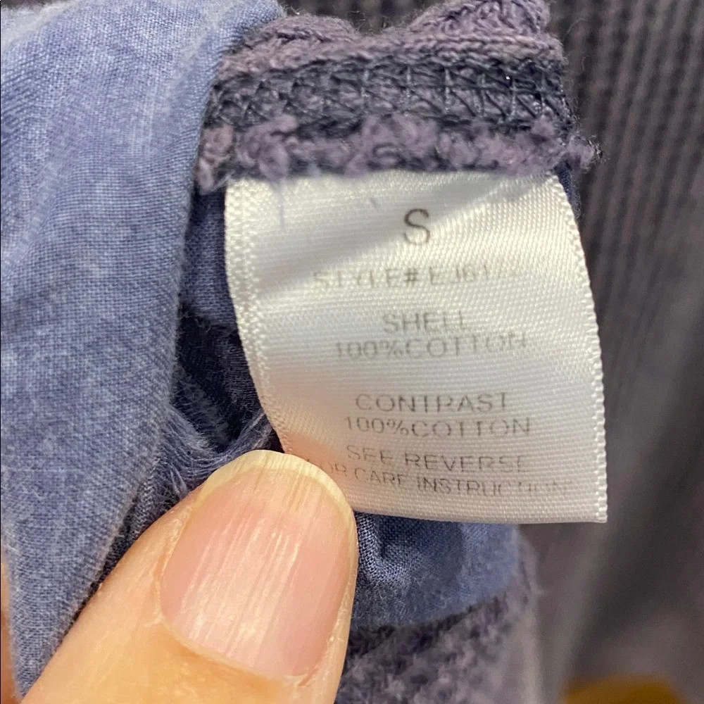 Oli & Hali Blue Textured Knit Shacket size small - Picture 7 of 7